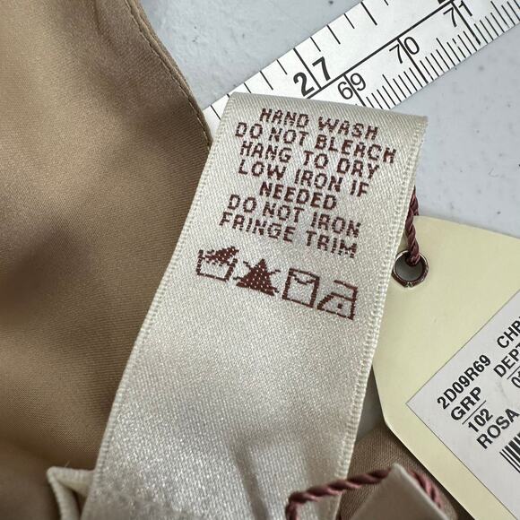 Max Studio Specialty Products Womens Flapper Dress Size M Silk Blend Fringe - Picture 5 of 8